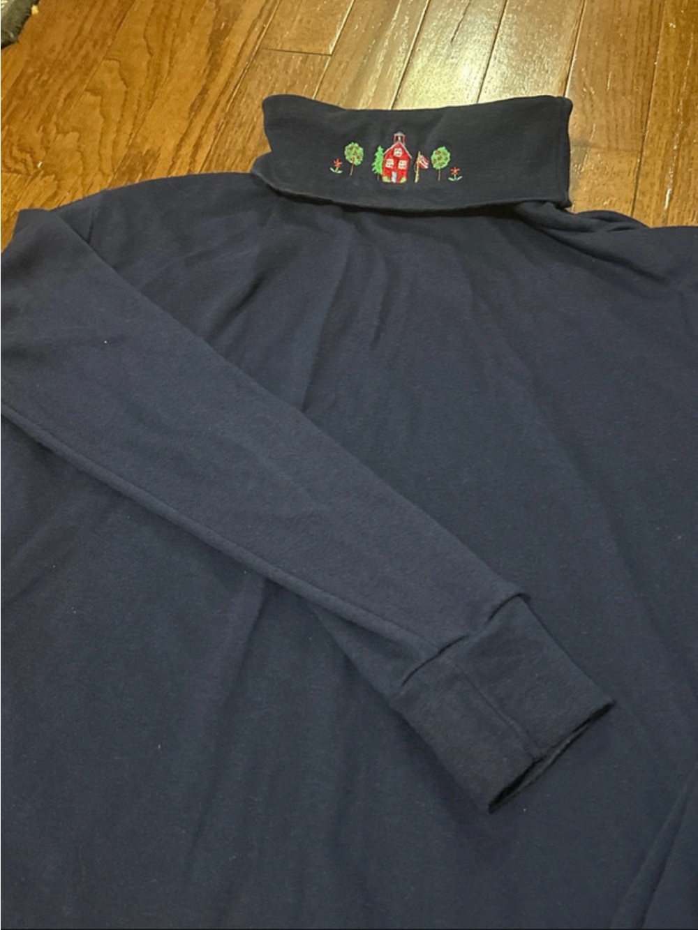 Vintage Teacher Embroidered Turtleneck Size Large